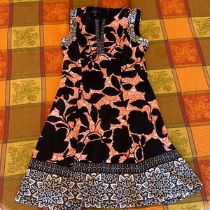 Adorne Petite Print Dress